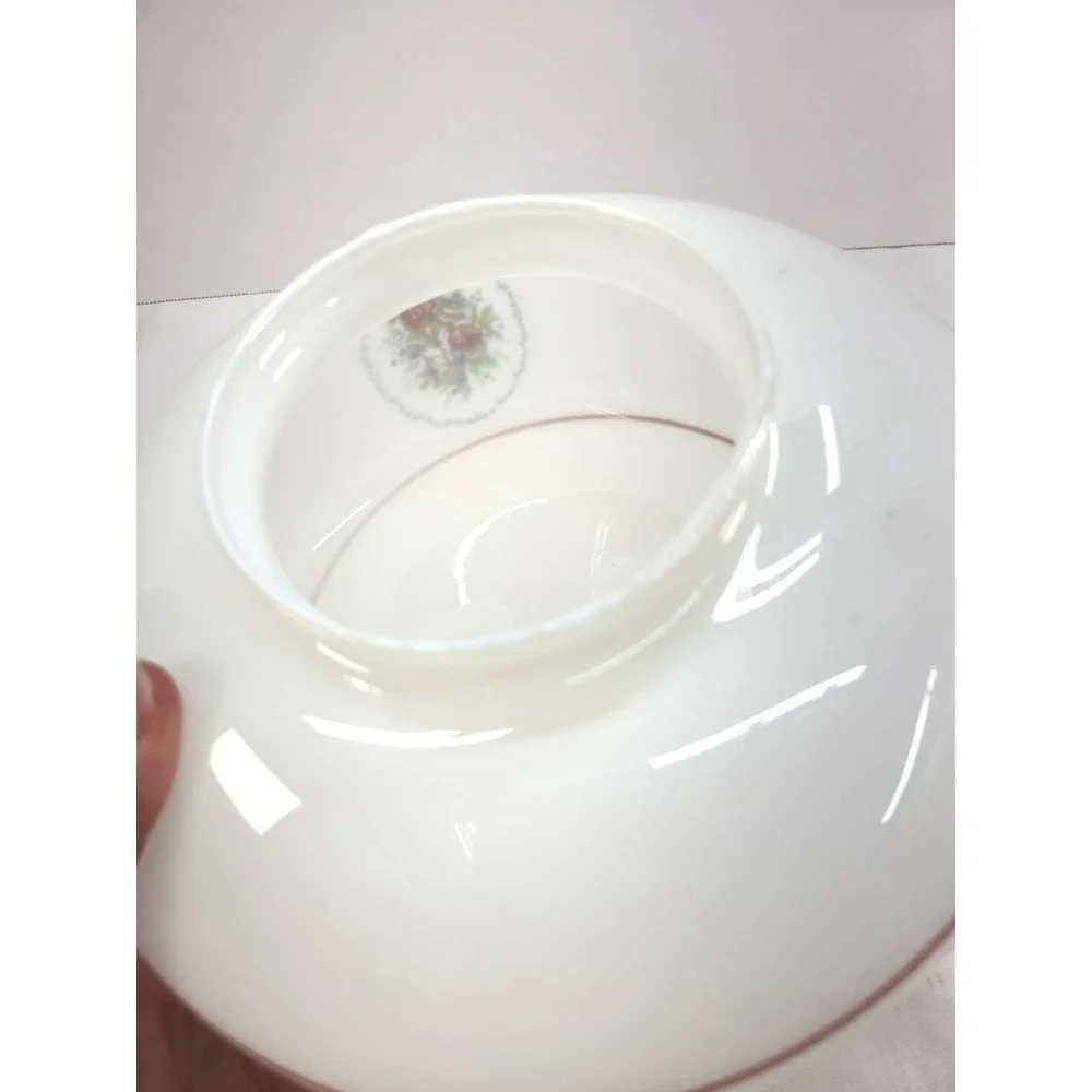 Vintage Floral Milk Glass Ceiling Light Fixture Acorn Globe‎ 3 7/8